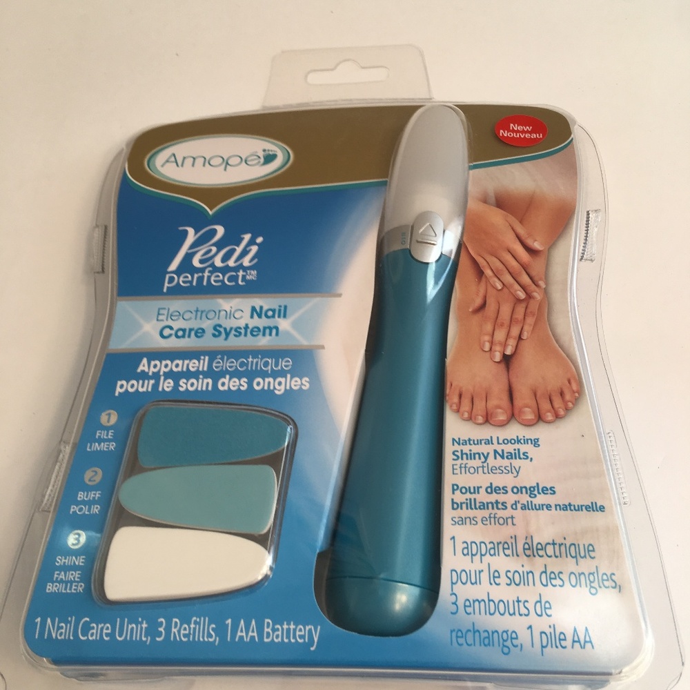 Amope Pedi Electronic Nail File Care System NWT